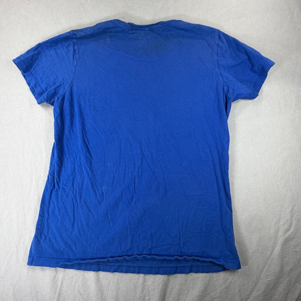 Chicago Cubs Majestic T Shirt Mens Large Blue MLB Baseball Graphic Tee - Picture 12 of 12